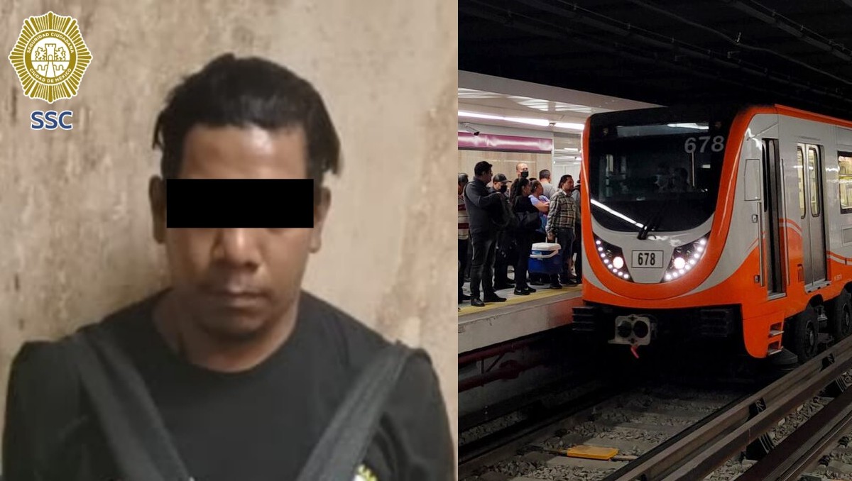 Un hombre fue detenido por grabar a una usuaria en el Metro de CdMx. | Especial