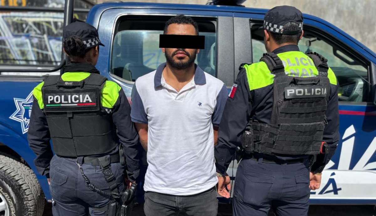 Jhon 'N' de 31 años fue detenido luego del reporte de una mujer a la que agredía (Foto: Cortesía)