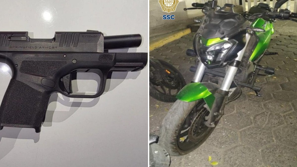 Los menores involucrados en el doble homicidio en Santa María la Ribera escaparon a bordo de una motocicleta color verde. | SSC