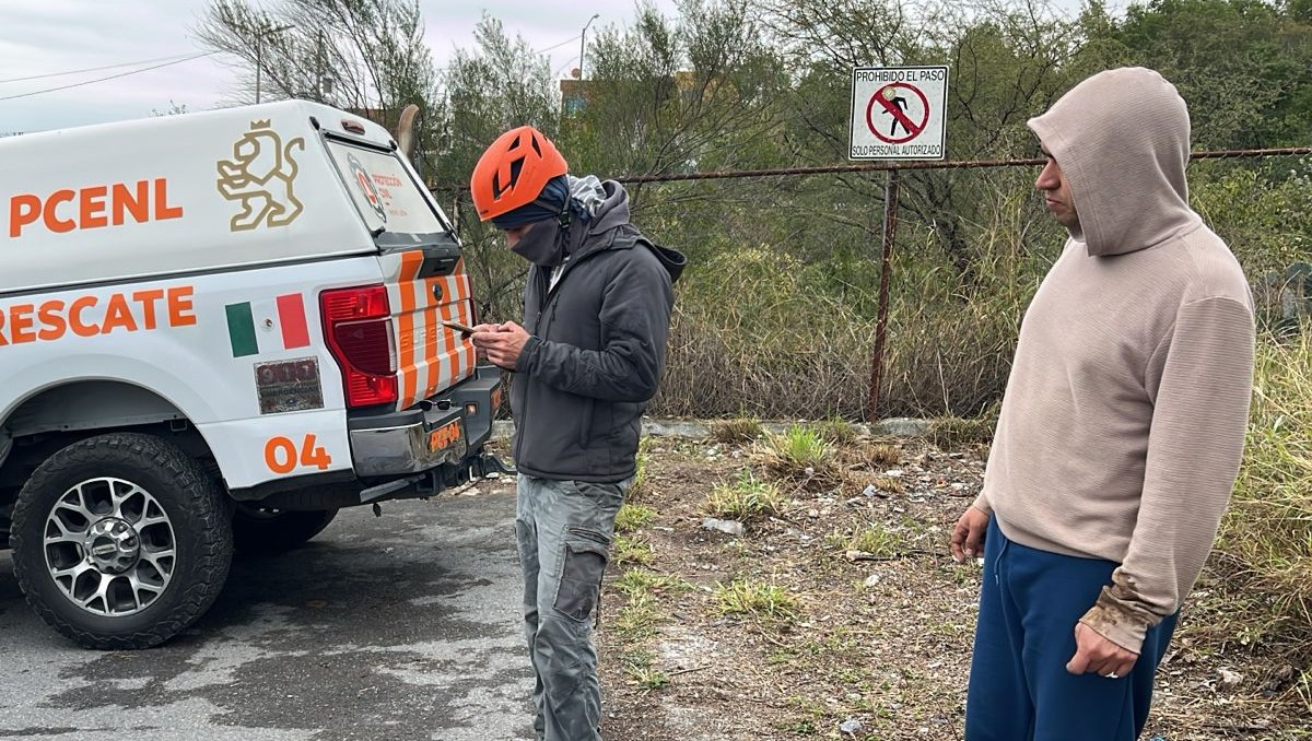 El senderista no pudo continuar el descenso, por lo que solicitó ayuda para bajar. Foto: Especial