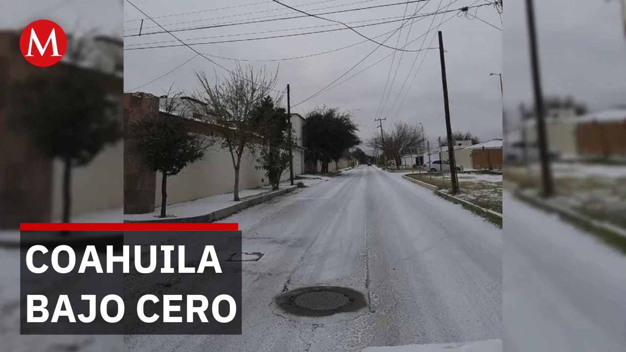 Coahuila bajo efectos del frente frío 30 con heladas y clima gélido