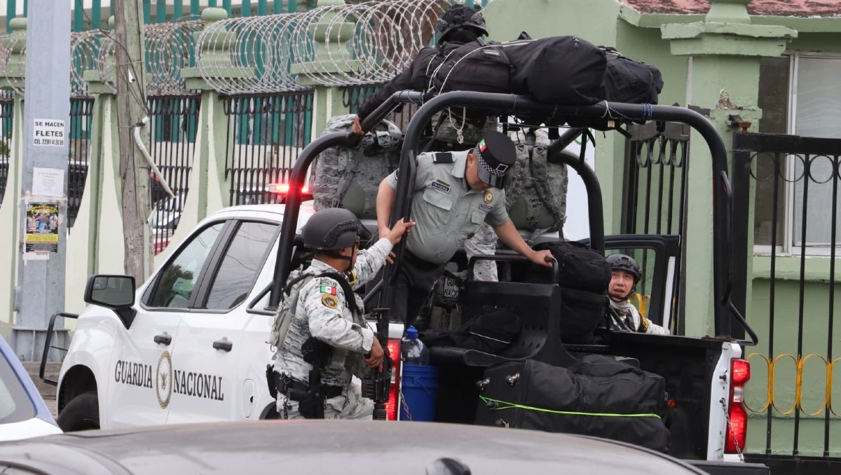 Se intoxican elementos de la Guardia Nacional en Veracruz; son trasladados a hospital militar