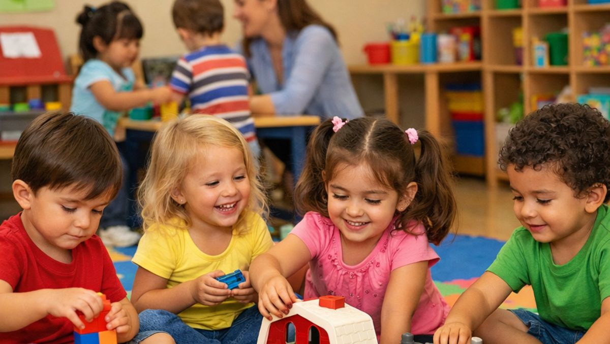 Niños de nivel preescolar. | Imagen IA