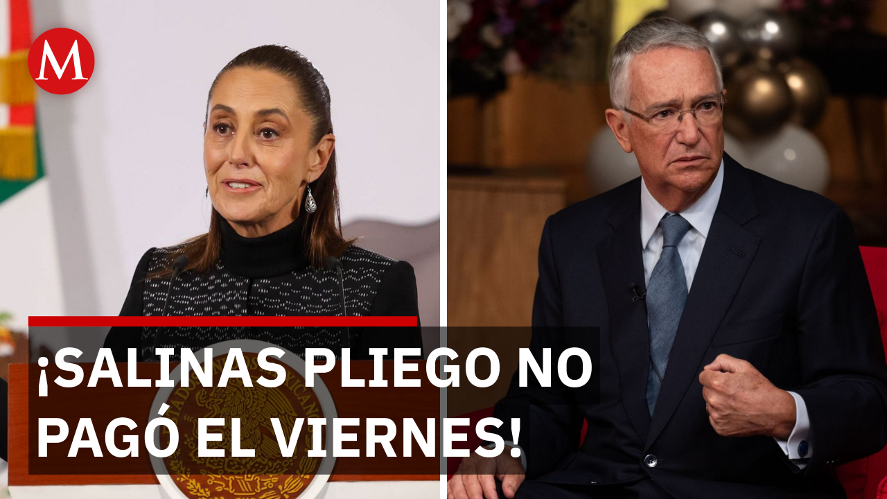 "No pagó, está negociando con el SAT": Sheinbaum sobre deuda de Salinas Pliego