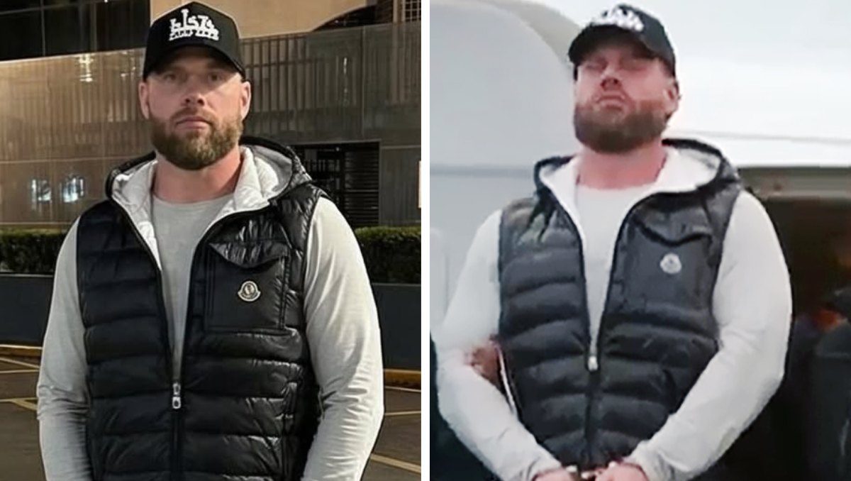 Ryan Wedding antes de entregarse en la Embajada y después de su traslado a EU | Especial/AP