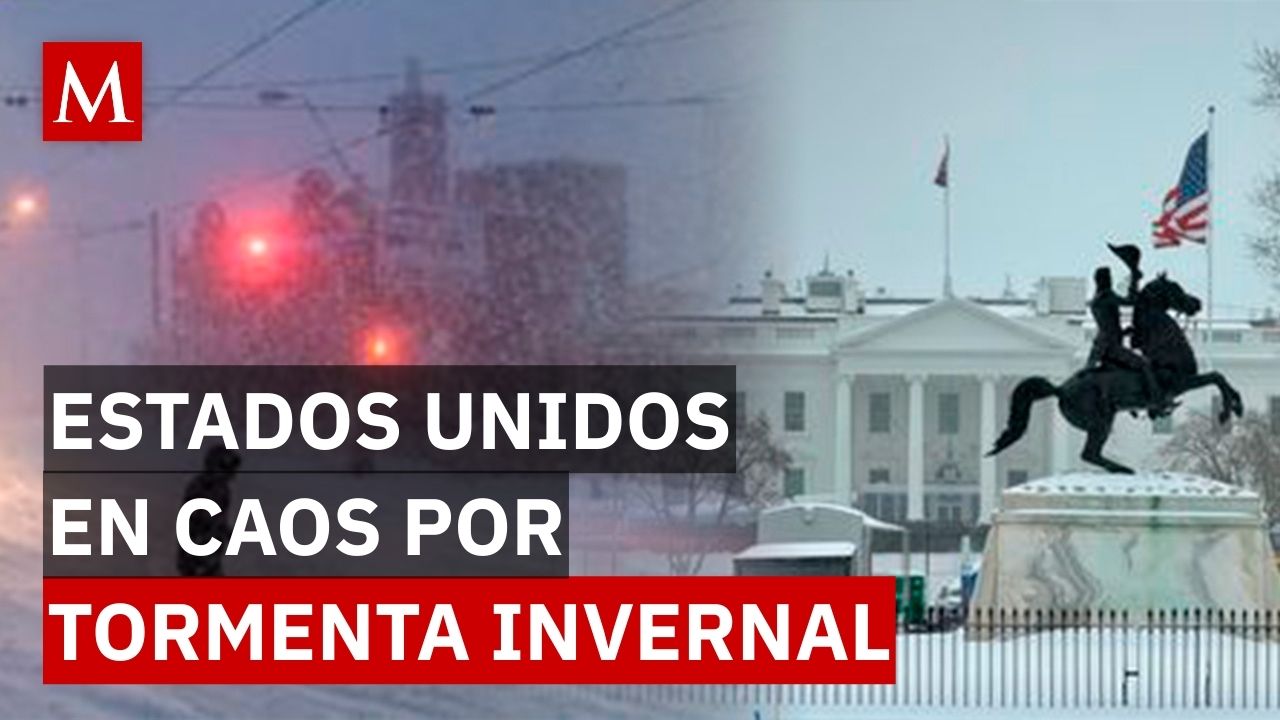 Así se ve la tormenta invernal que azota a Estados Unidos; hay diez fallecidos