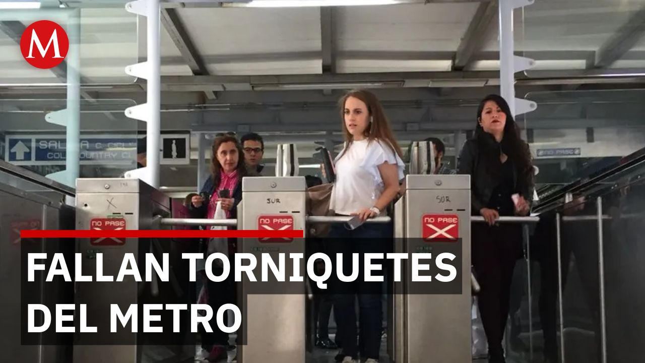 Cambio de torniquetes en el Metro Capitalino genera problemas para los usuarios