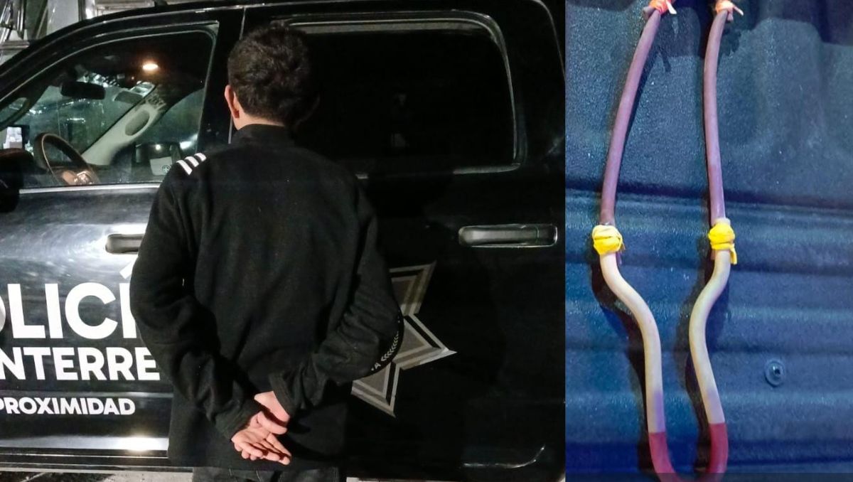 La captura del adolescente se registró en el cruce de Padre Mier y Juárez. | Especial