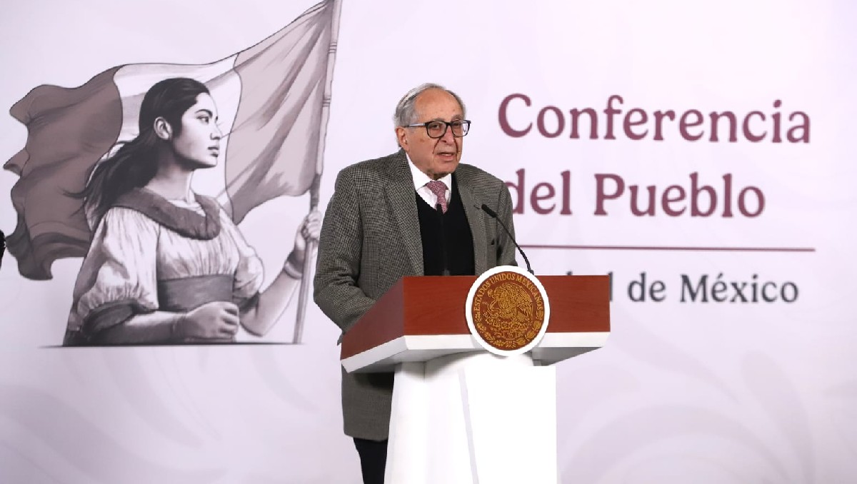 David Kershenobich, Secretario de Salud, durante La Mañanera del Pueblo. | Foto Jesús Quintanar.