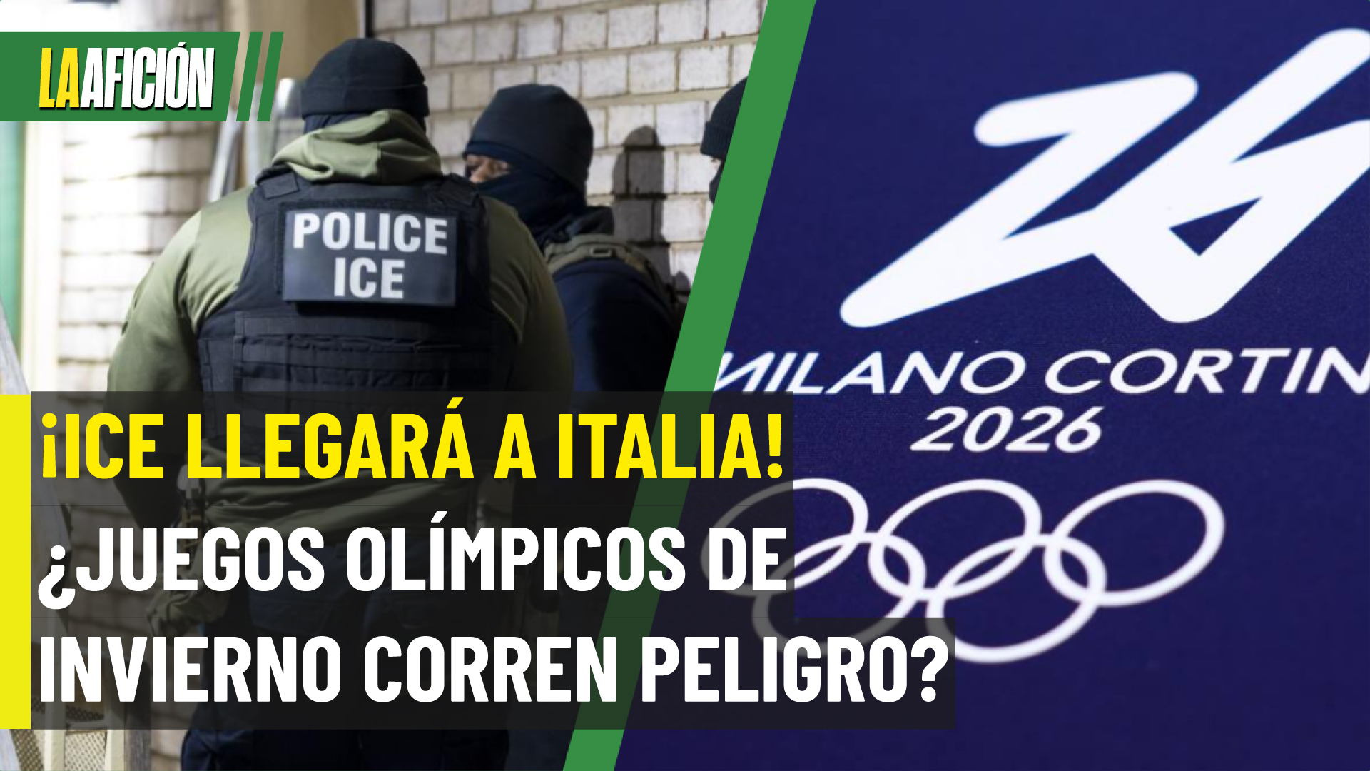 ICE enviará agentes a los Juegos Olímpicos de Milán-Cortina y desata polémica en Italia