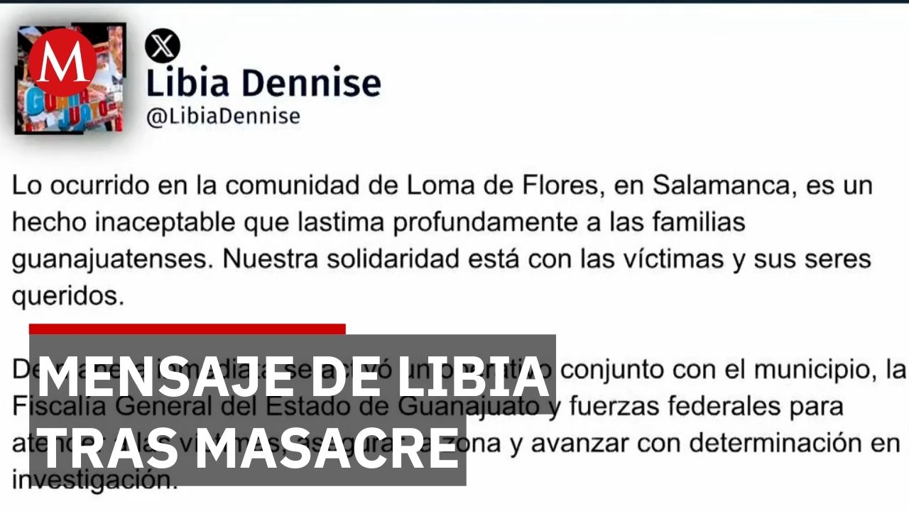 Libia Denisse García se pronuncia en redes por masacre en Salamanca