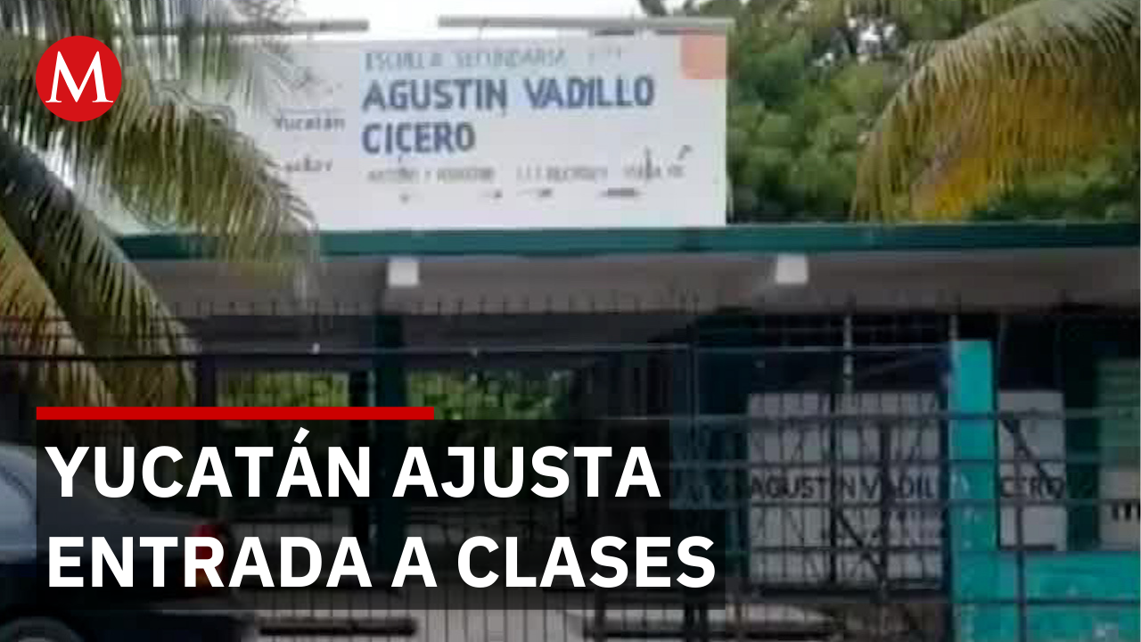 Modificación de entrada escolar en Yucatán, por bajas temperaturas