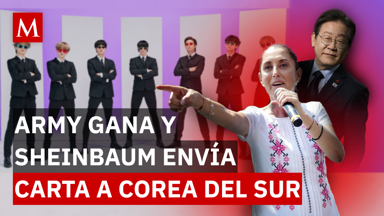 Esta fue la petición de Sheinbaum a Corea del Sur para los conciertos de BTS en México