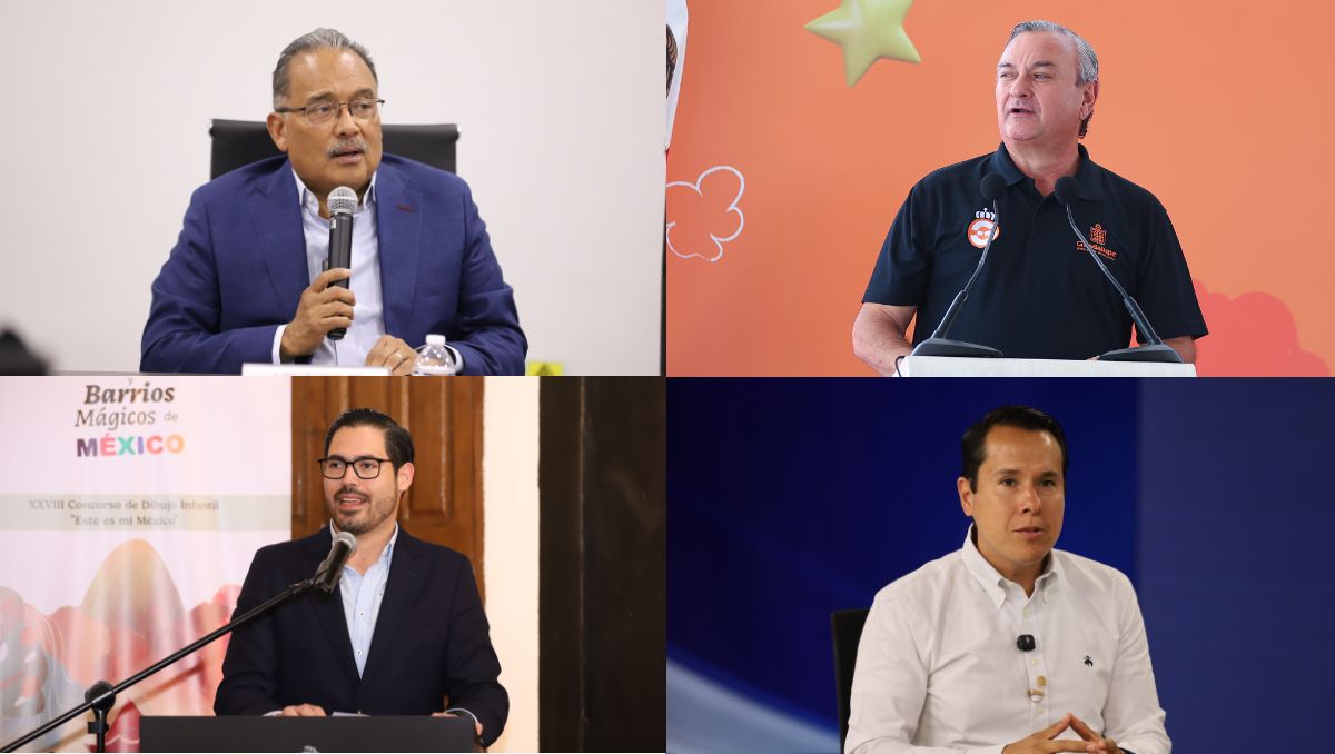 Los presidentes municipales compartieron su sentir ante el planteamiento de Ulises Carlin sobre las participaciones. L. Guerra, R. Alanís y J. López