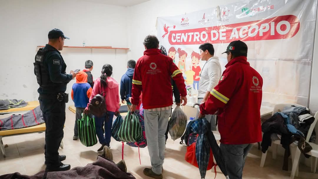 Recibieron atención médica y alimentación en el refugio temporal. (Cortesía)