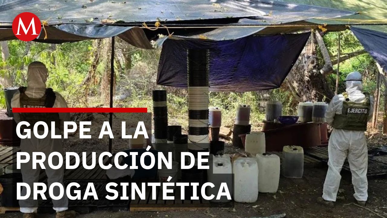 Seguridad federal localiza y destruye narcolaboratorio en Michoacán