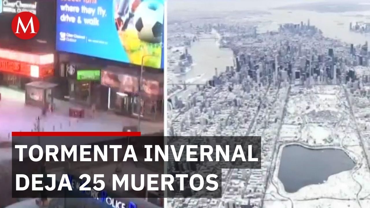 Tormenta invernal en Estados Unidos deja más de 25 muertos y paraliza ciudades