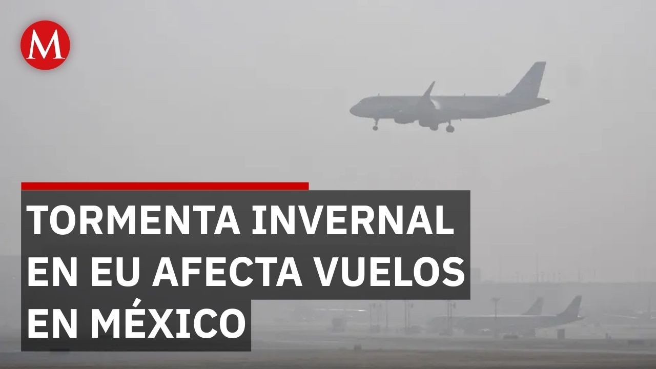 Más de 270 vuelos afectados en aeropuertos de México por tormenta invernal en EU