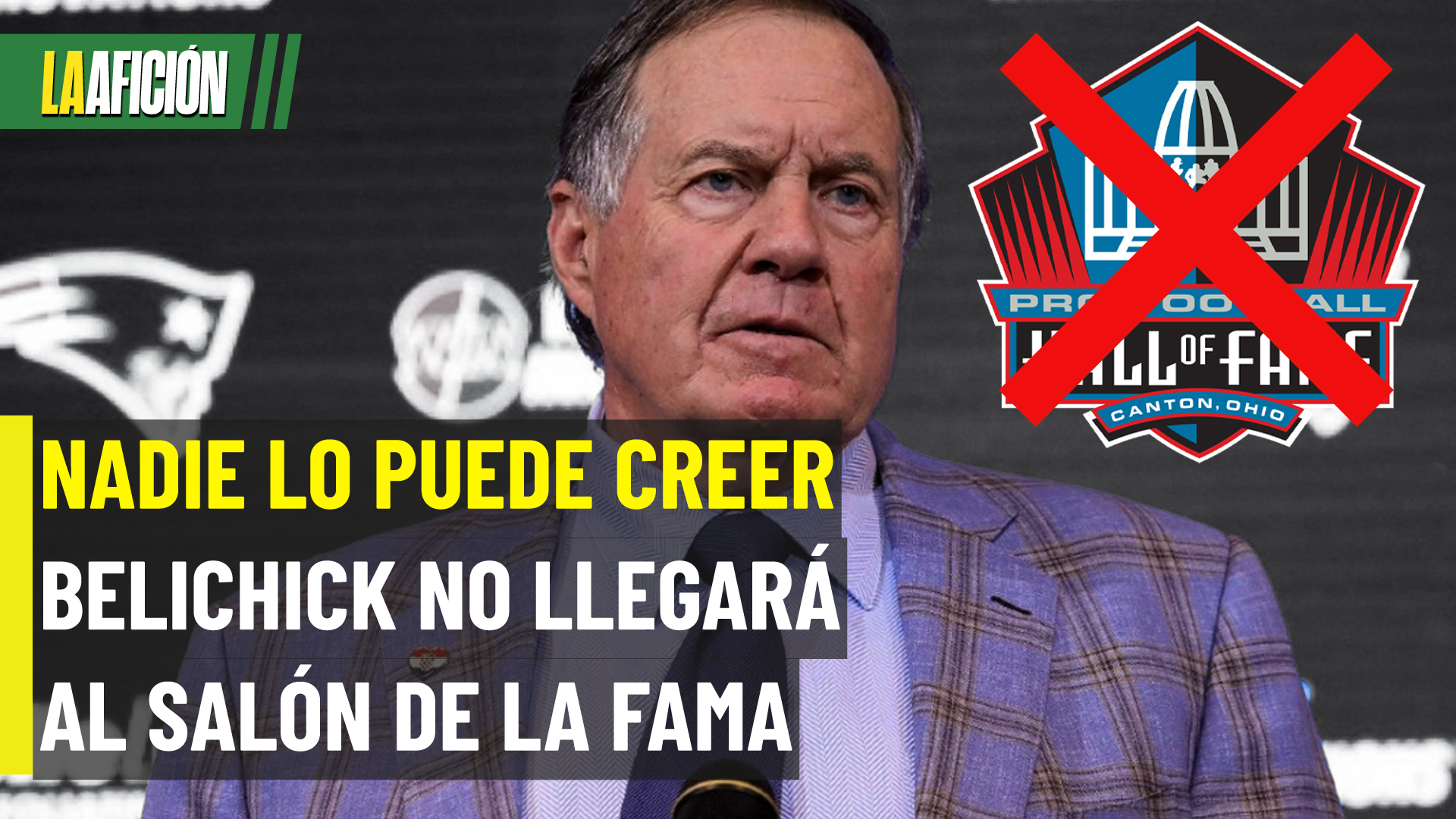 Bill Belichick queda fuera del Salón de la Fama 2026: La regla que lo impide