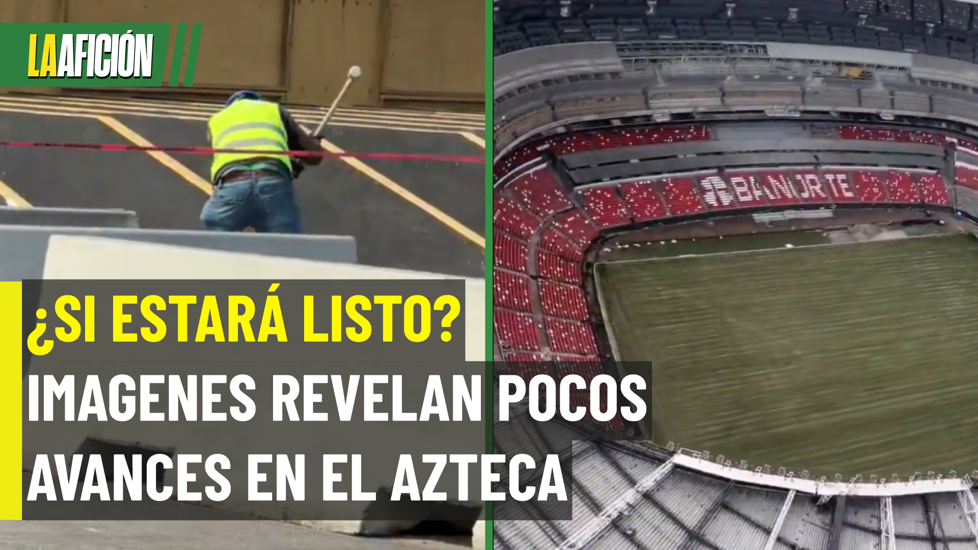El Estadio Azteca no muestra avances claros a dos meses del duelo México vs Portugal