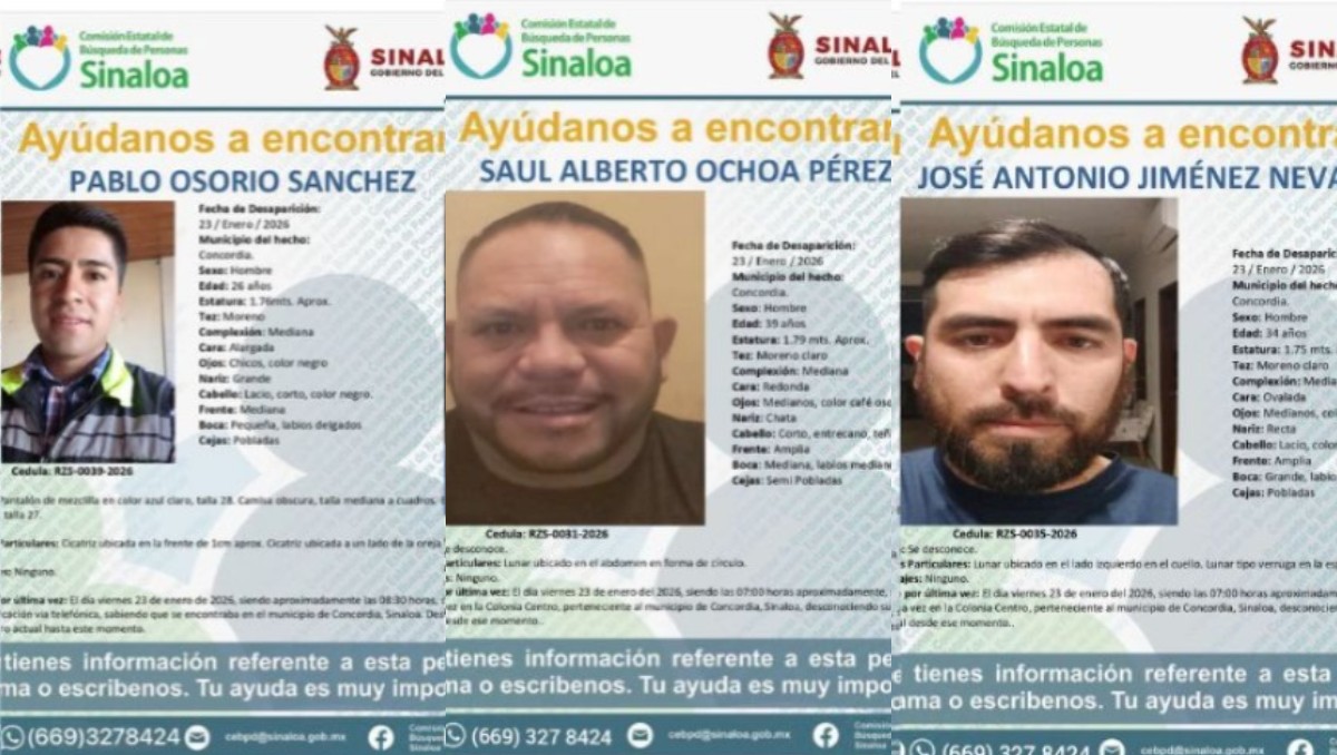 ¿Quiénes son los empleados de minera reportados como secuestrados en Sinaloa? Estos son sus perfiles