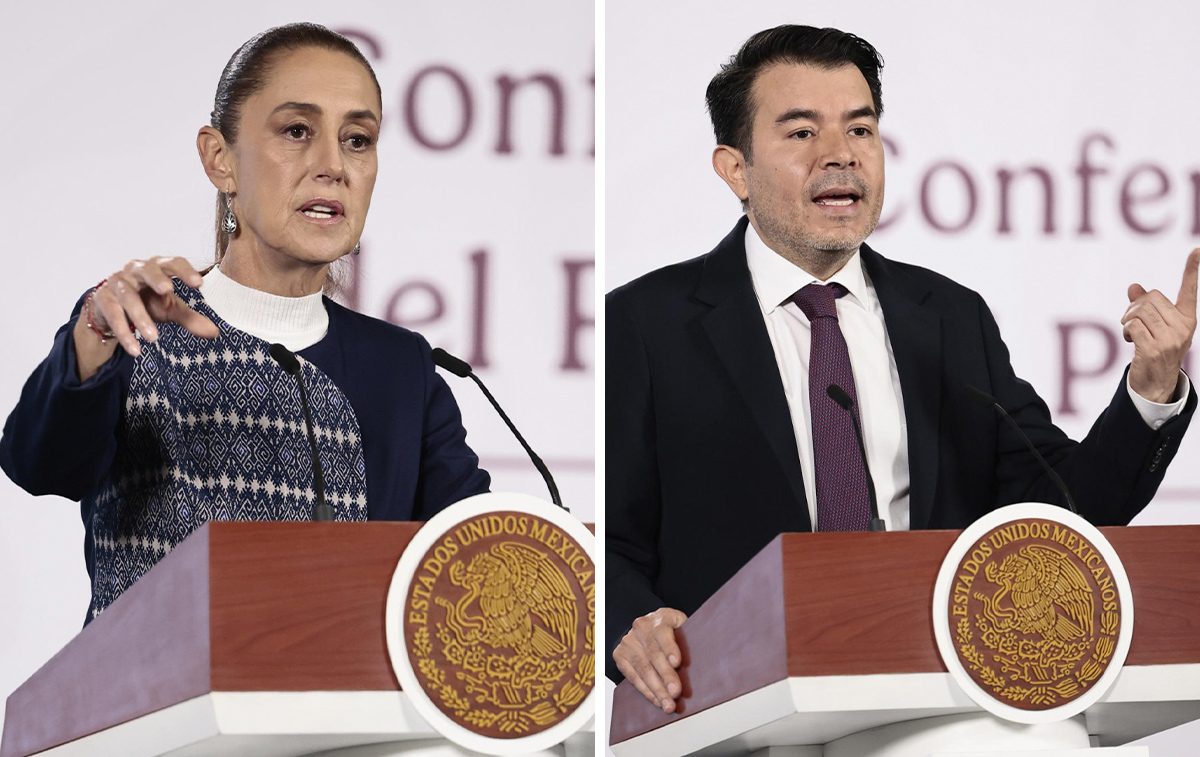 La Mañanera del Pueblo desde Palacio Nacional hoy 28 de enero | Fotos: EFE