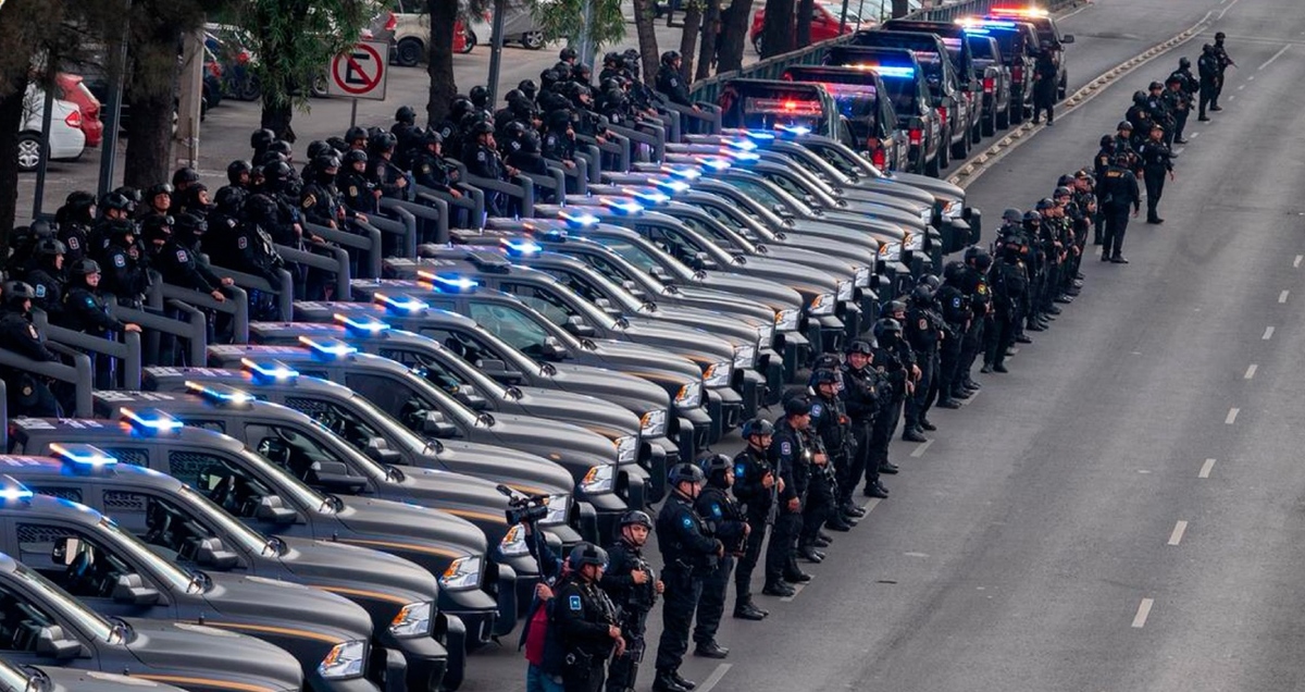 Patrullas y motocicletas de la SSC recorren Atlampa y Tlaxpana como parte del megaoperativo de seguridad. | SSC