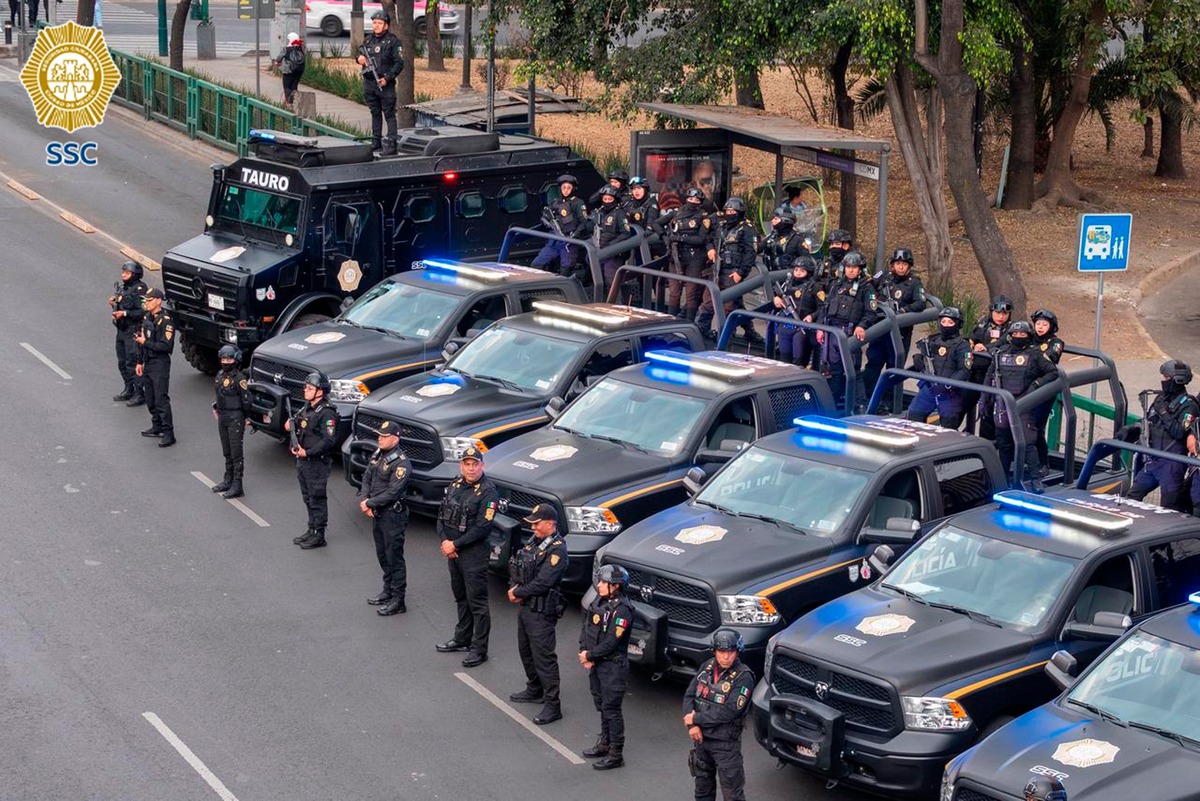 Más de 400 policías capitalinos desplegados en Miguel Hidalgo y Cuauhtémoc para reforzar la presencia en colonias de alto impacto. | SSC