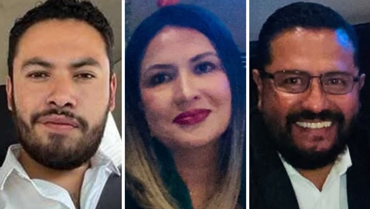 Raziel Rafael Ruiz (izq.), Ana Isabel Ruiz (centro) y Óscar Reyes (der.) son buscados desde mayo de 2025 | Fiscalía de CdMx