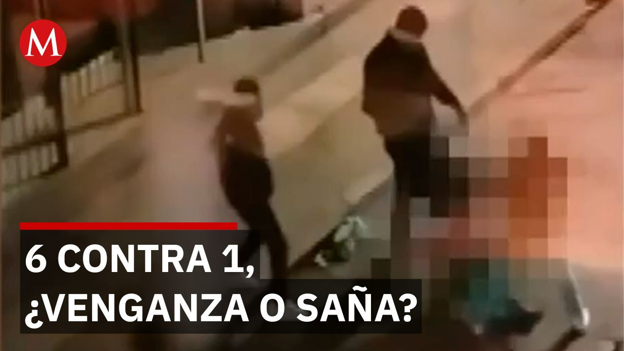 San Luis Potosí: Seis jóvenes golpean brutalmente a hombre en el Centro