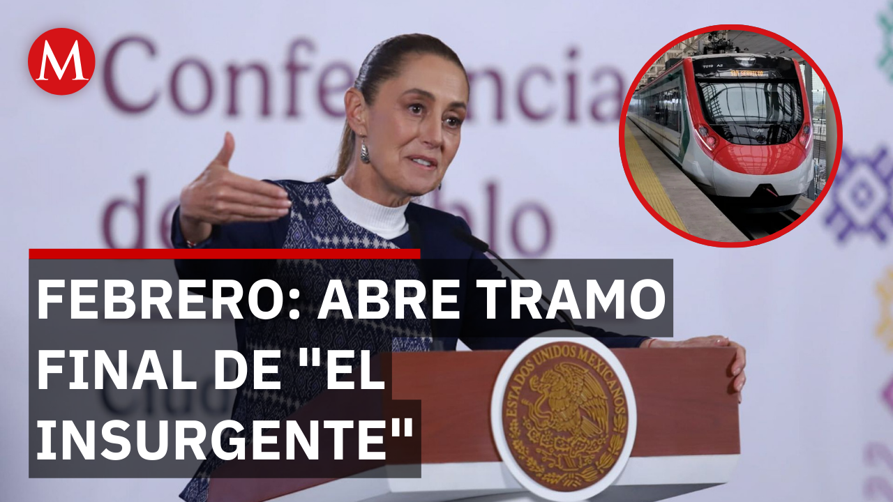 Sheinbaum anuncia inauguración del último tramo del Tren Interurbano