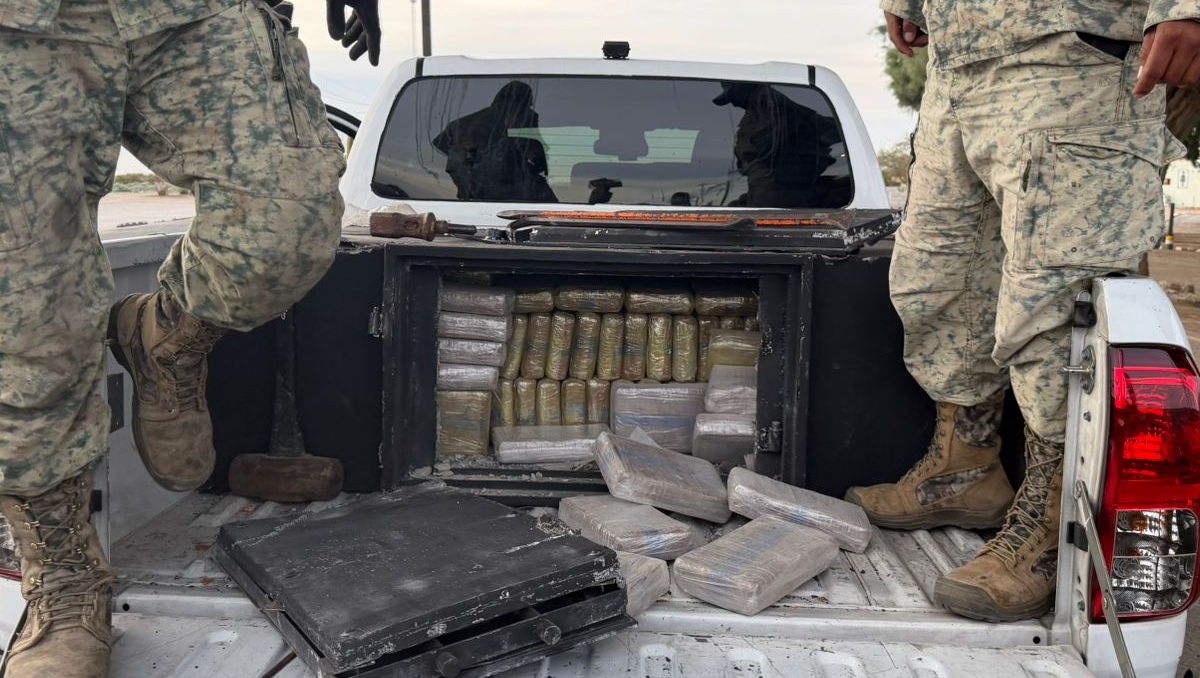 Aseguran un total de 165 kilos de cocaína en Sonora