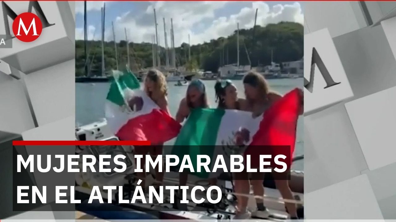 Cuatro mexicanas conquistan el Atlántico tras 45 días remando sin parar