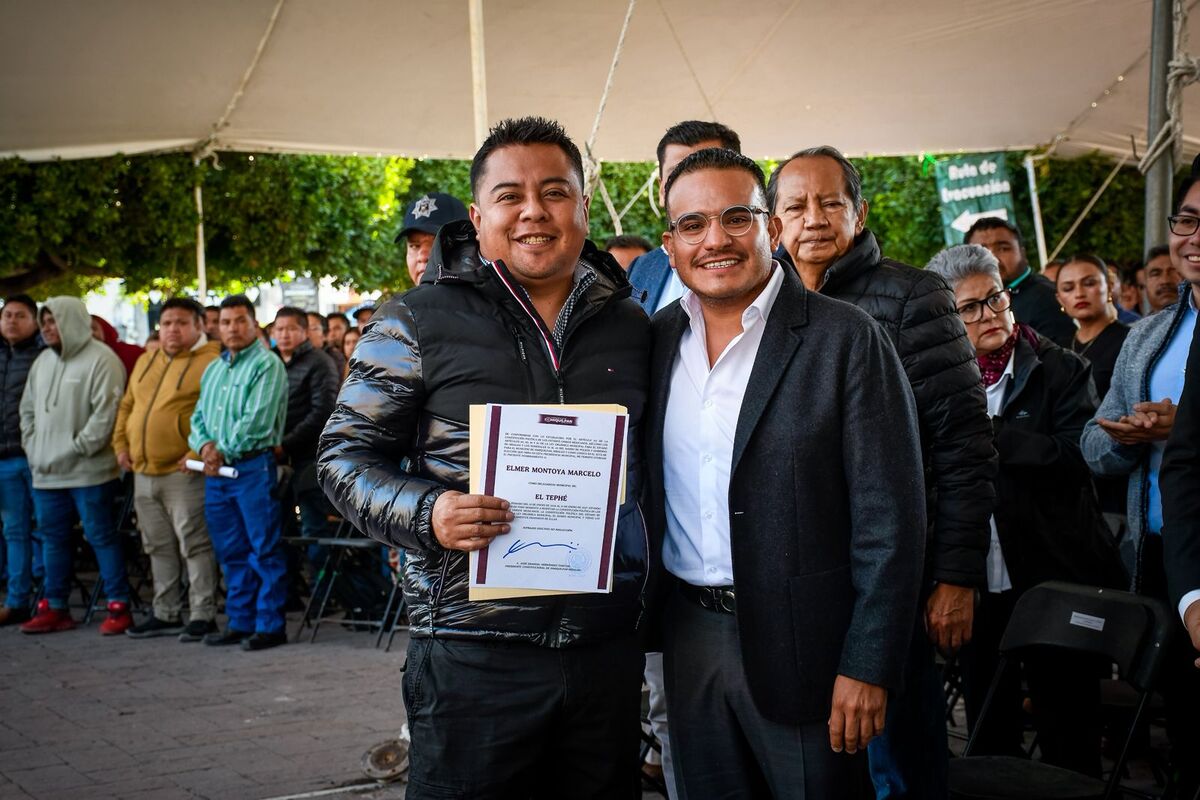 El alcalde señaló continuidad del proyecto de su administración durante el acto.