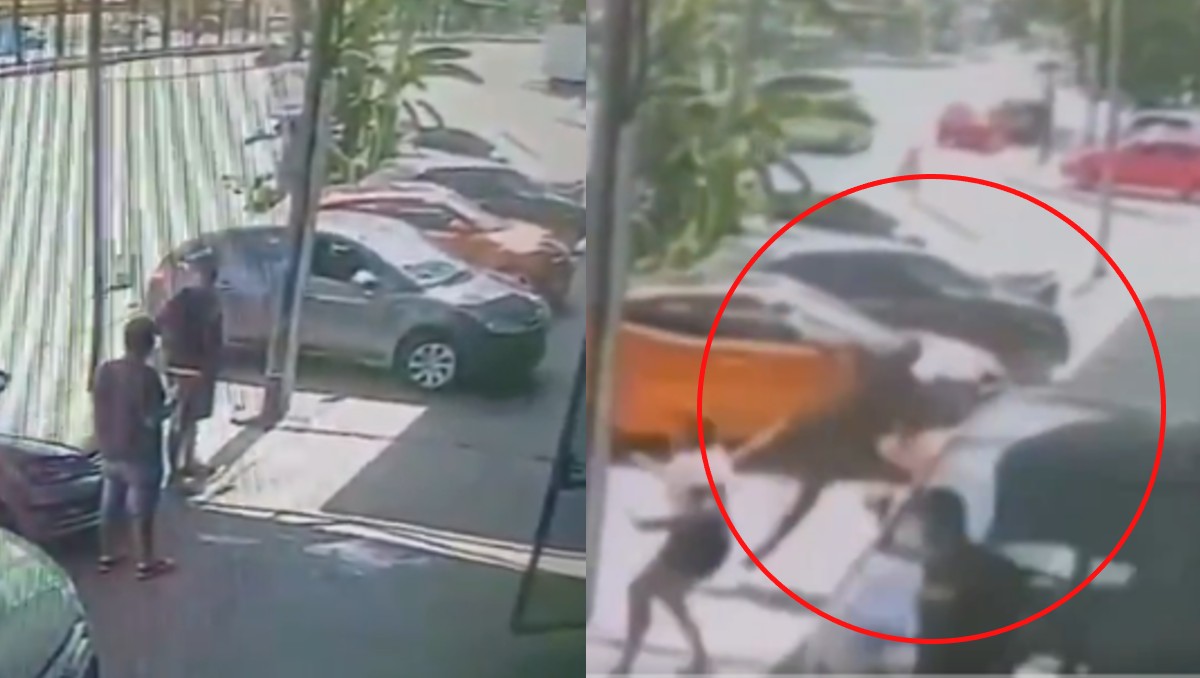 Hombre atropella a su padre y a dos personas. | FOTO. Redes sociales