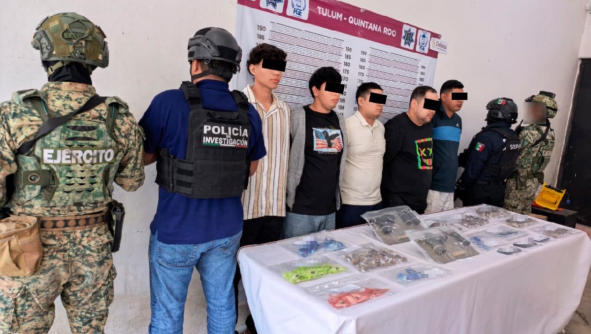 Autoridades de Quintana Roo desmantelan célula criminal vinculada al CJNG