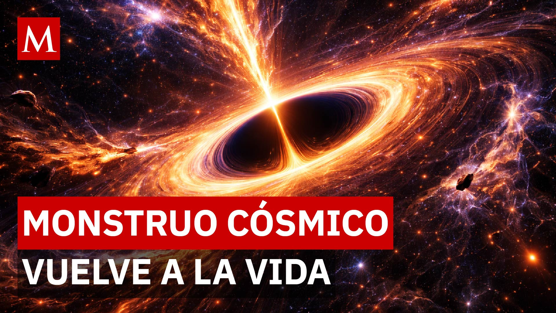 El violento regreso de un agujero negro que creíamos dormido