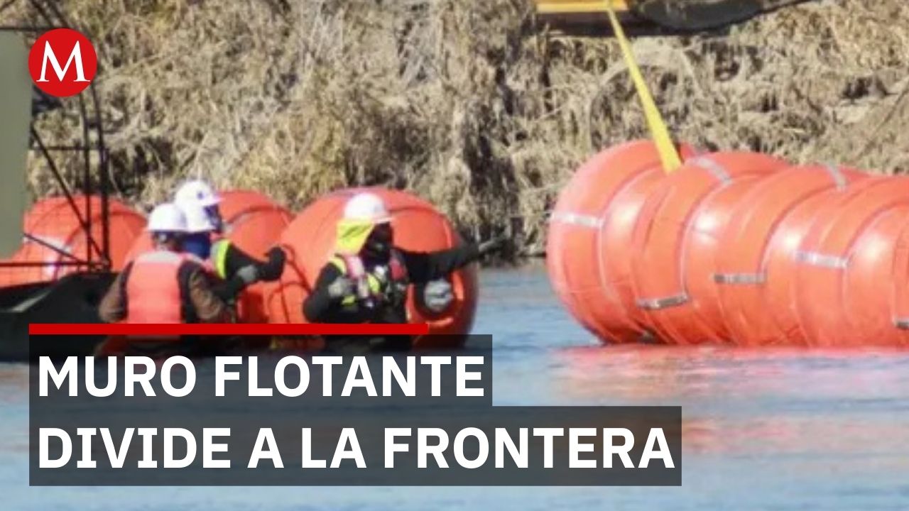 Boyas en el río Bravo refuerzan control migratorio de Estados Unidos en Tamaulipas