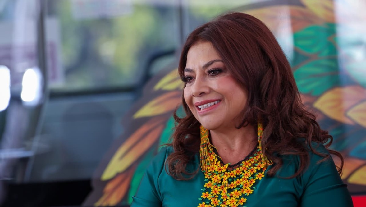 Clara Brugada durante la inauguración de la Línea 4 del Metrobús. | Especial