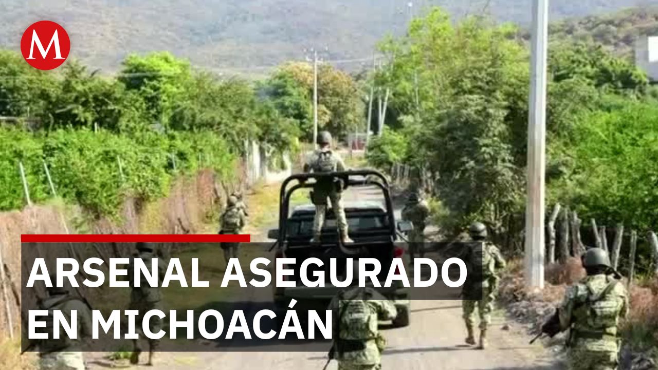 Decomisan arsenal y equipo táctico tras captura de exlíder criminal en Tierra Caliente