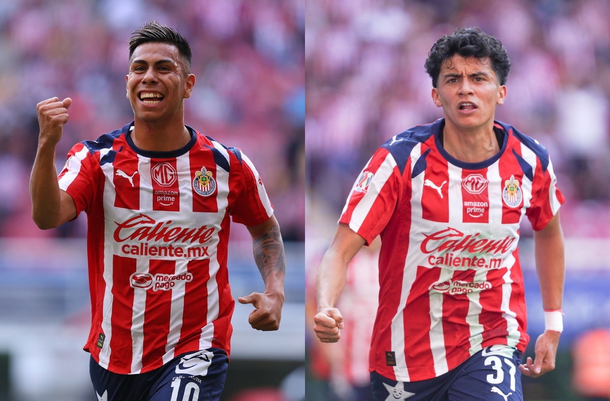 Efraín Álvarez y Richard Ledezma, jugadores mexicoamericanos de Chivas (Imago7)