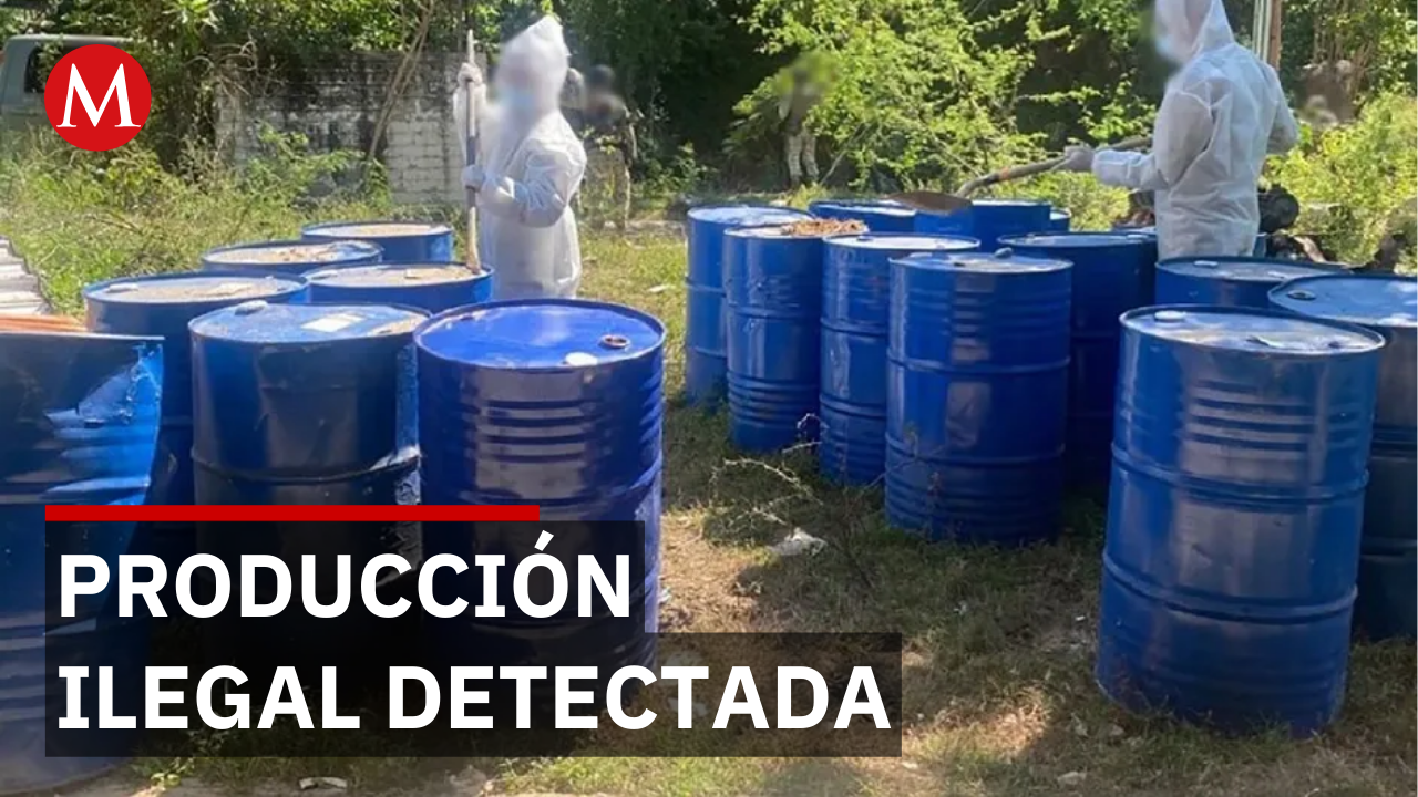 Hallazgo de narcolaboratorio de metanfetamina en Baja California