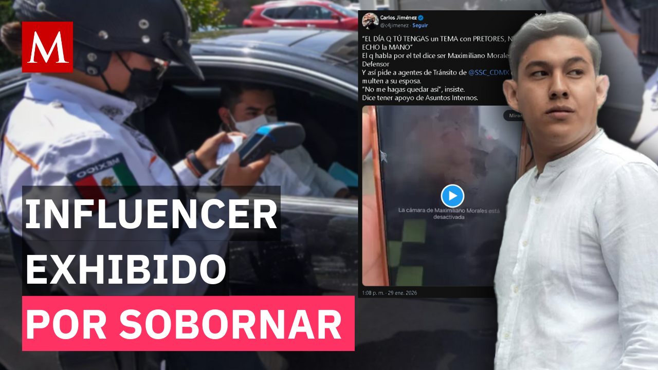Influencer 'Max Defensor' intentó impedir una multa a oficiales de tránsito y fue captado en video