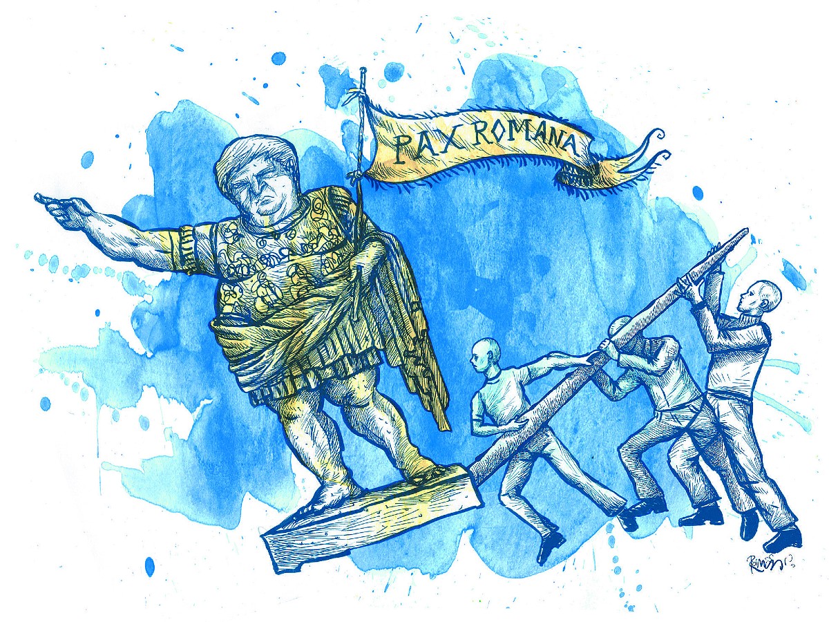 “Una máxima latina advierte: ‘Vae victis!’ —Ay de los vencidos—”. (Ilustración: Román)