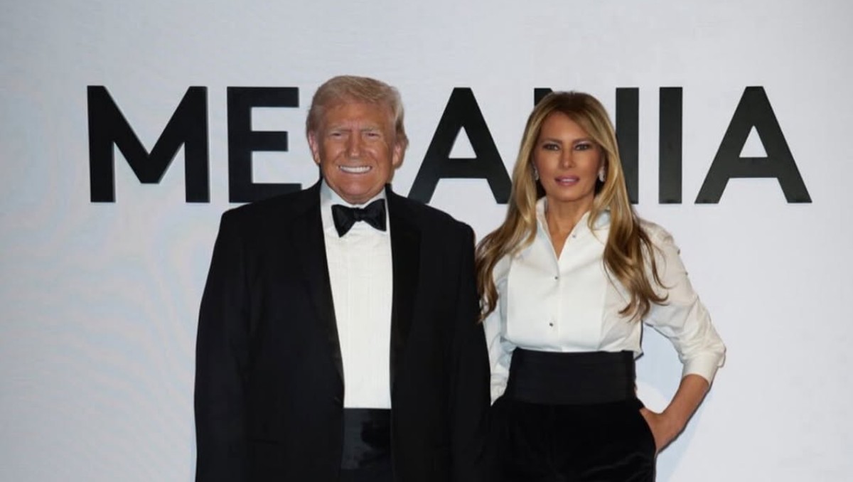 Melania y Donal Trump en la presentación del documental. | FOTO. Melania Trump
