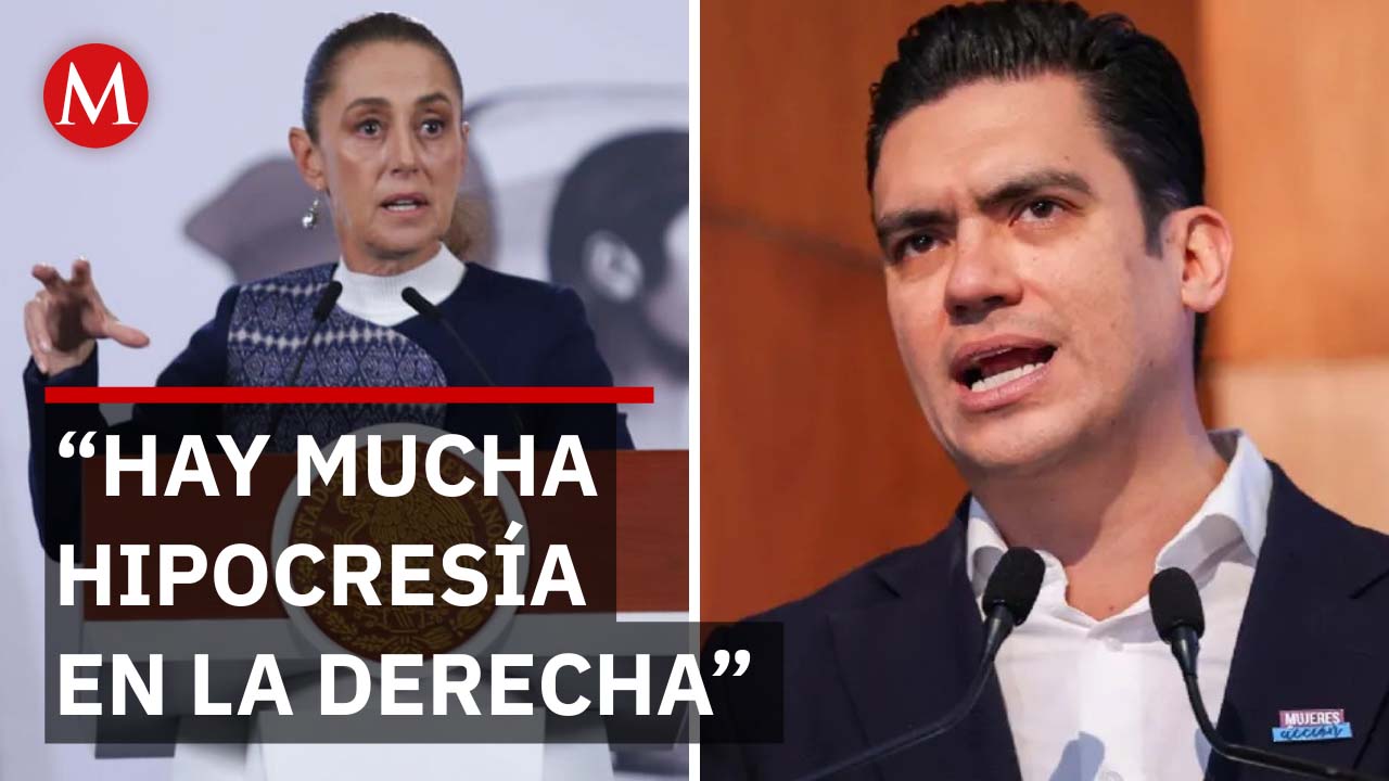 Sheinbaum llama al PAN "hipócrita" tras reto por financiamiento del narco