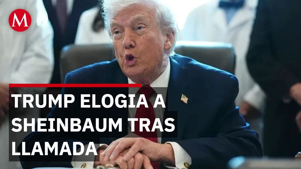 Trump elogia a Sheinbaum tras llamada: “una líder maravillosa”; alistan reuniones