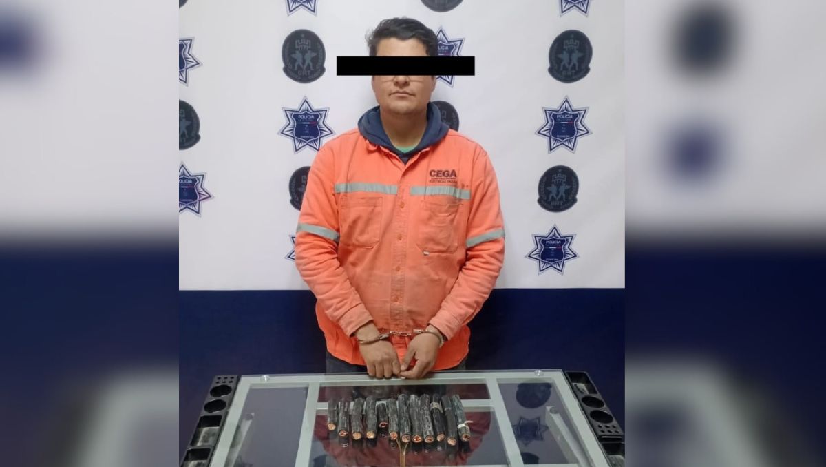 El desleal trabajador que intentó rebasar la caseta de vigilancia fue interceptado y sometido a revisión de rutina. | Especial