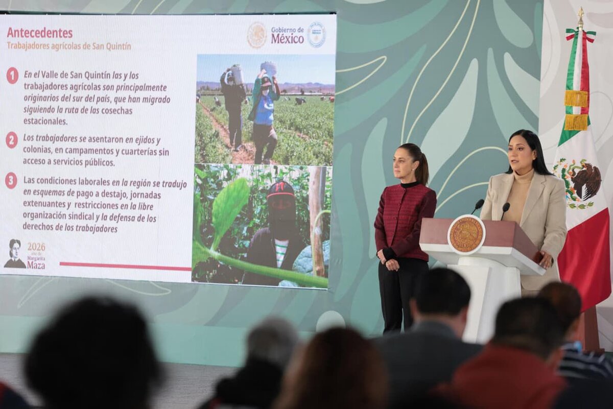 Según la funcionaria, el programa articula nueve ejes estratégicos para abordar las necesidades de los jornaleros agrícolas