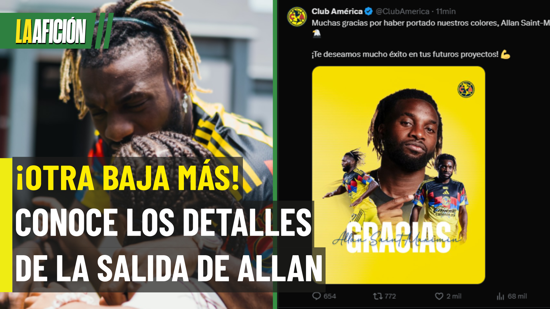 ¡ULTIMA HORA! Conoce la razón por la que Allan Saint-Maximin deja el América